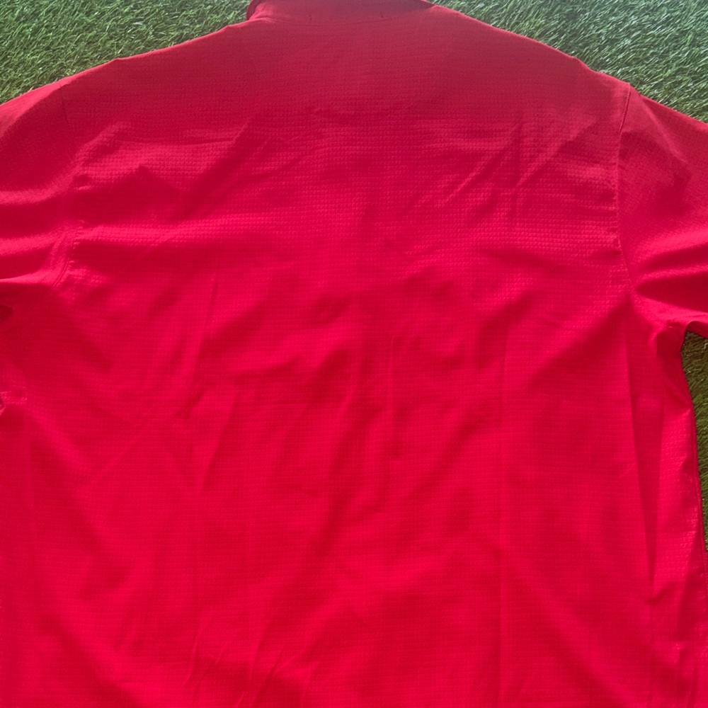 Men's Tiger Woods Collection Red Polo Shirt Nike Fit Dry Large - Picture 9 of 9